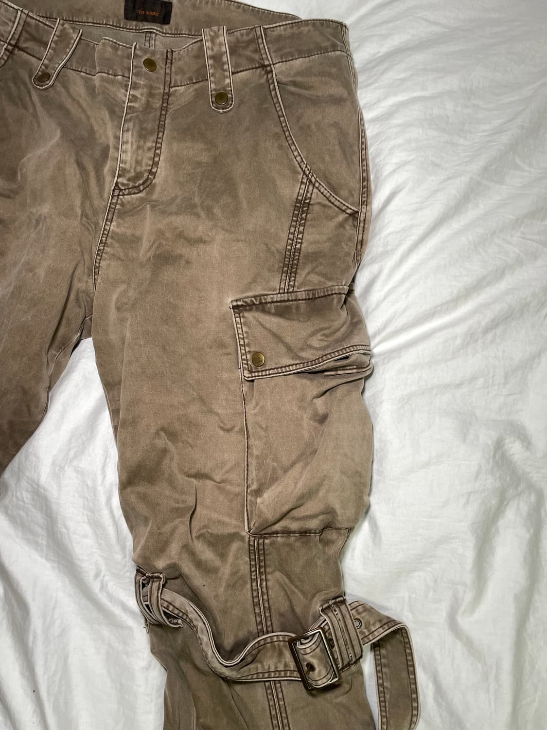 vintage khaki brown bondage cargo pants 상품이미지6
