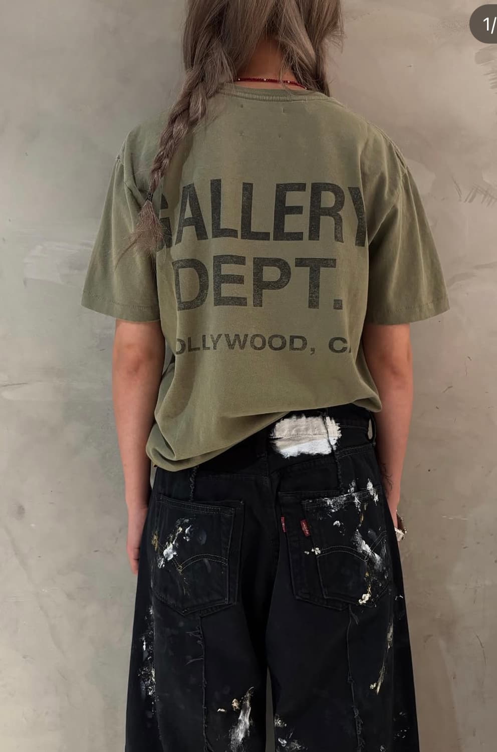 갤댑 25FW 신상 올리브 티셔츠(새재품) 상품이미지3