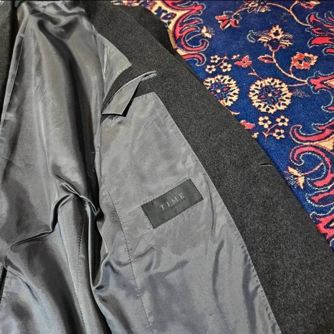 타임옴므(TIME) 캐시미어 95% 차콜 블레이져 100-105 상품이미지6