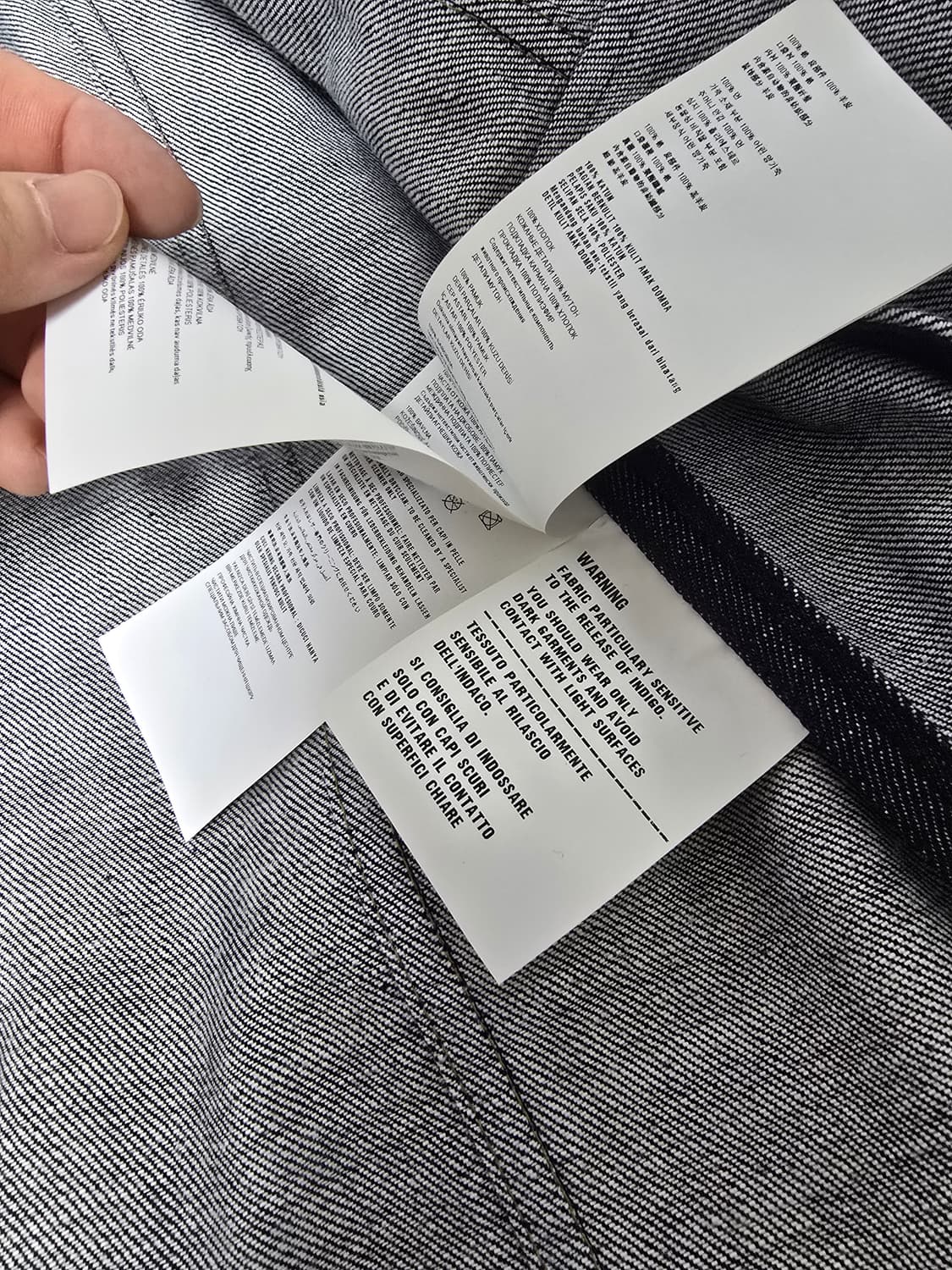 프라다(prada) 레더 패널 데님 자켓 상품이미지7