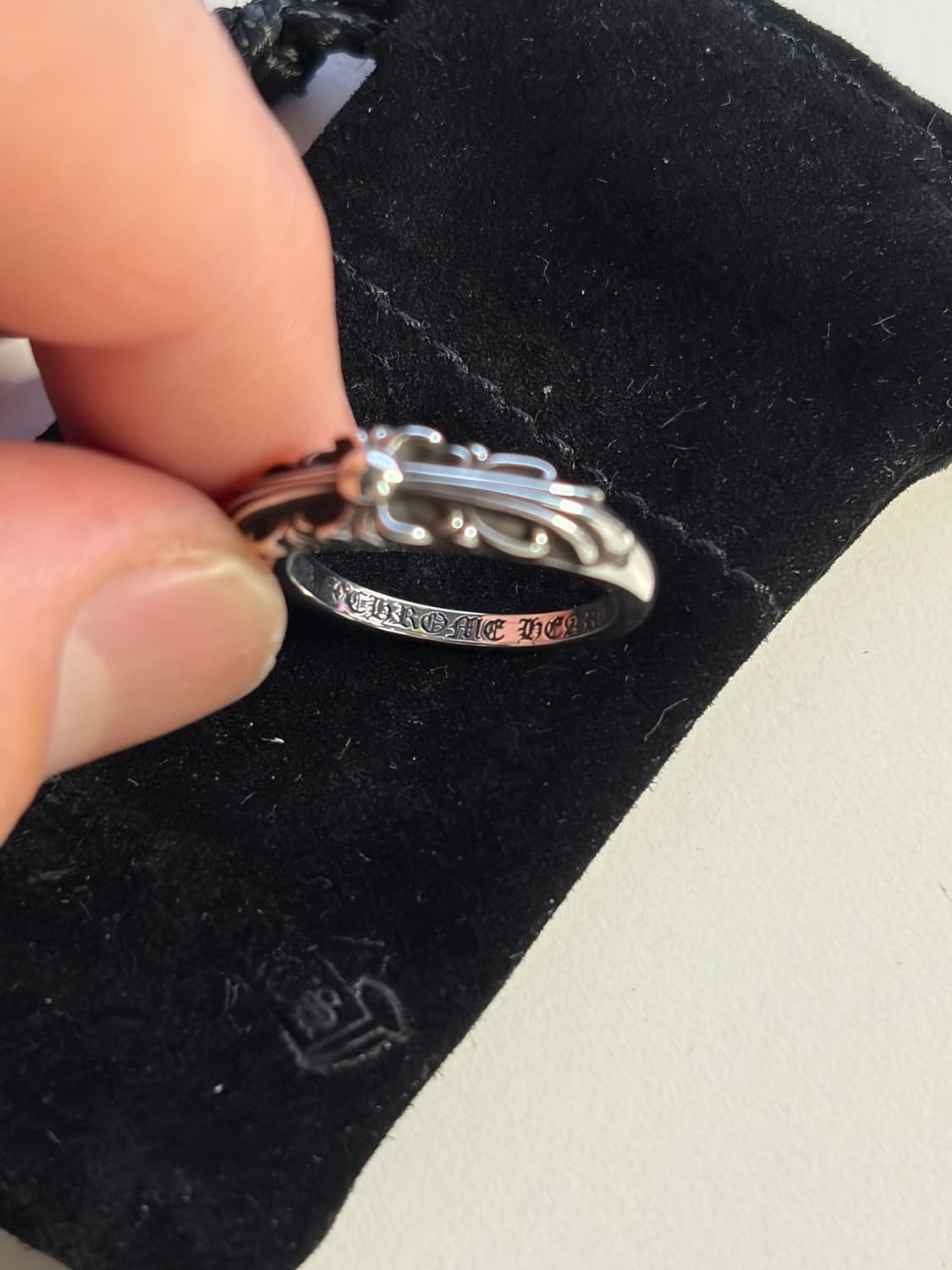 크롬하츠 베이비 플로랄 링 US7 상품이미지2