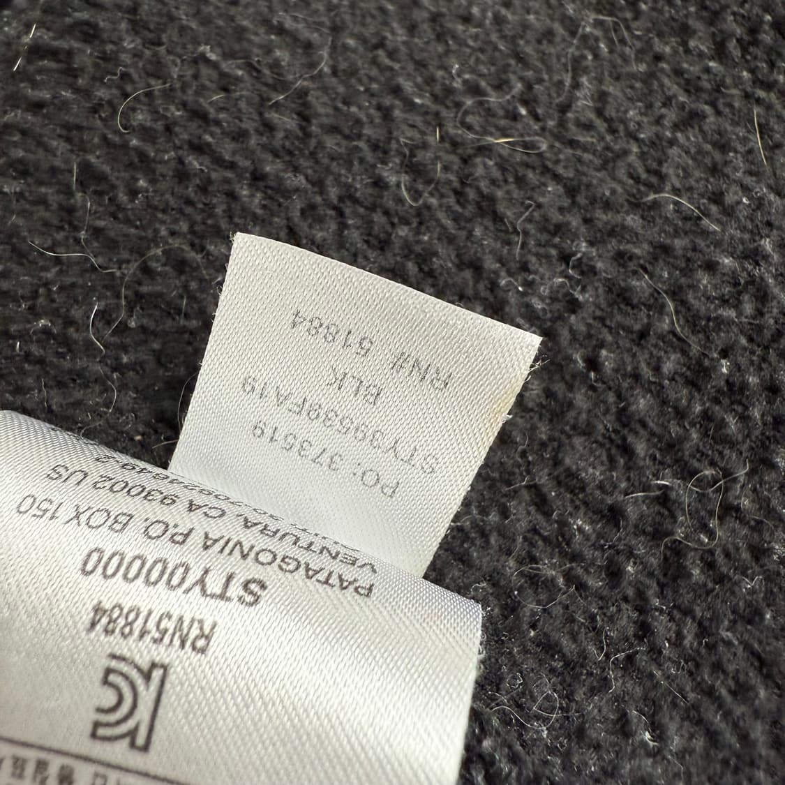 [S] 파타고니아 블랙 후드티 상품이미지6