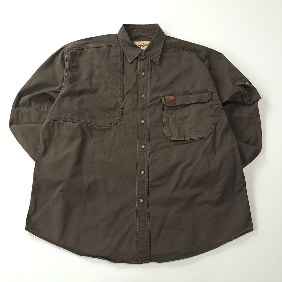 CK346 XL 울리치 90s 슈팅패치 다크브라운 헌팅 셔츠 남방 상품이미지1