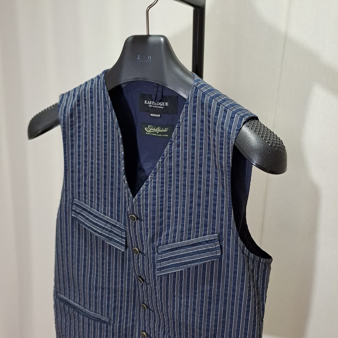 (택포) 이스트로그 이태리 원단 스트라이프 베스트 M B668 상품이미지3