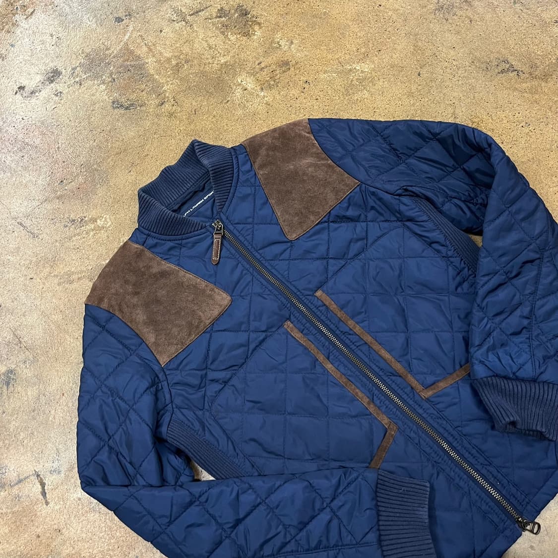 [정품/S] 폴로 랄프로렌 퀼팅 블루종 자켓 b16 상품이미지1