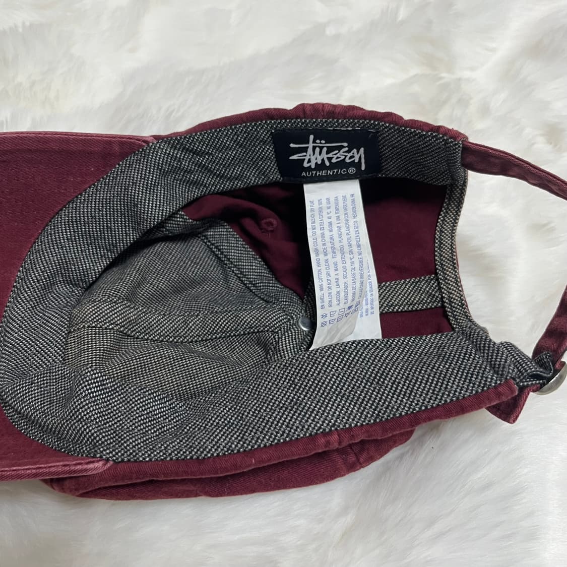 스투시 버건디 캡 상품이미지2