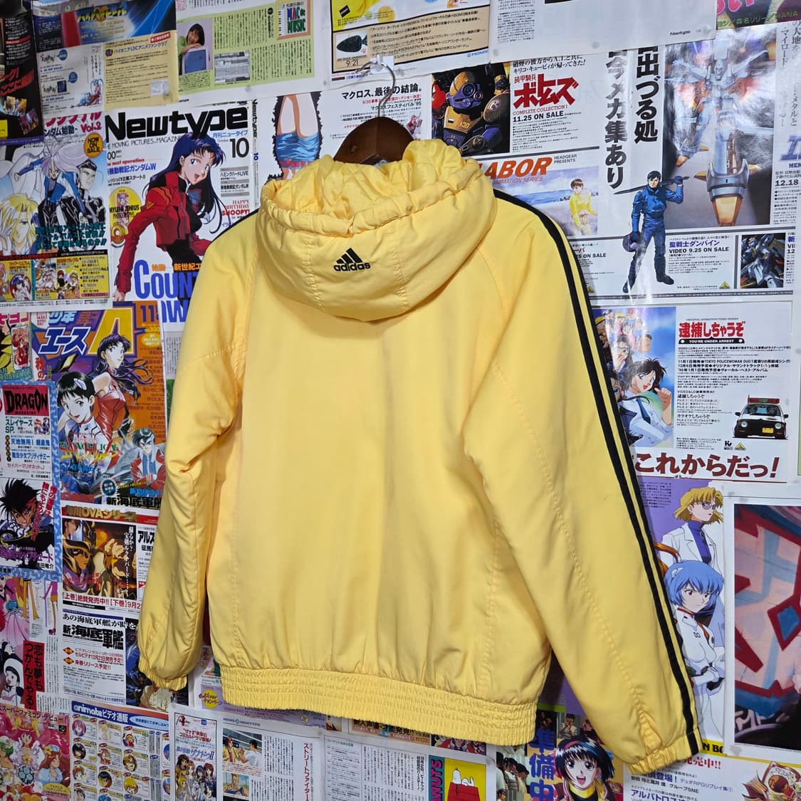 아디다스 올드스쿨 삼선 후드 누빔 점퍼 상품이미지5