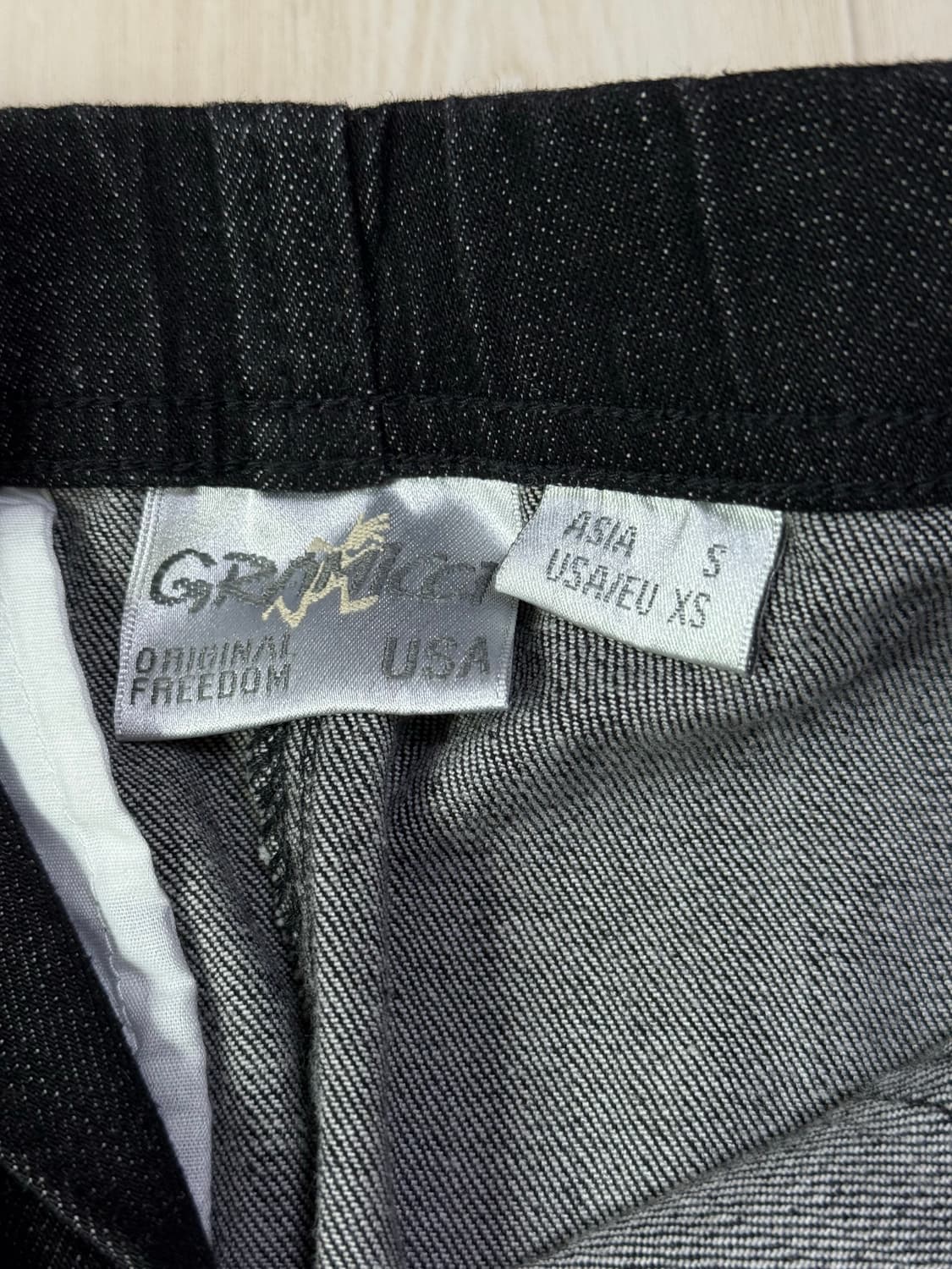 그라미치 데님 롱 스커트 블랙 S 상품이미지3