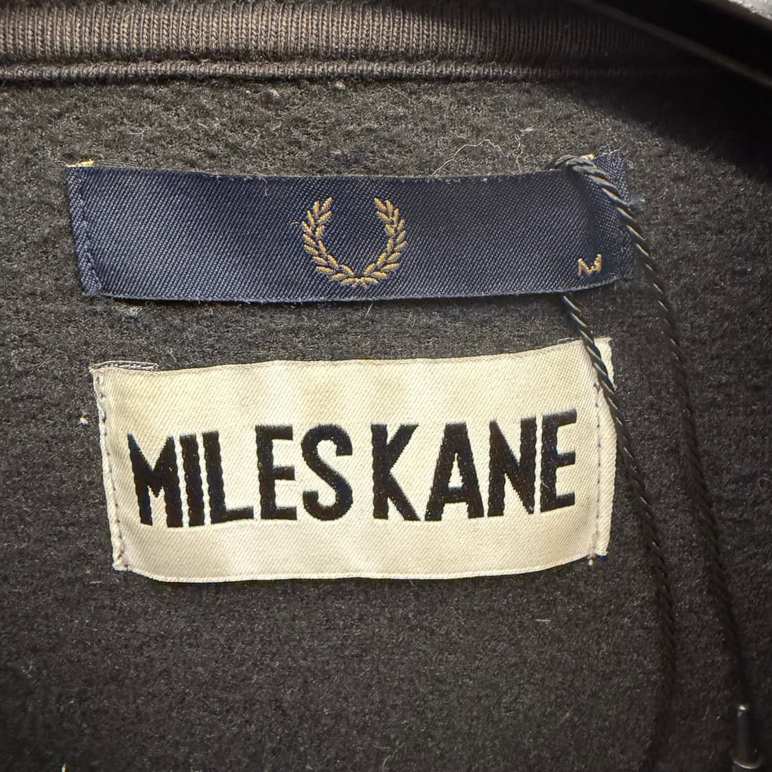 프레드페리 X 마일즈케인 블랙 트리코트 트랙 자켓 M 상품이미지7