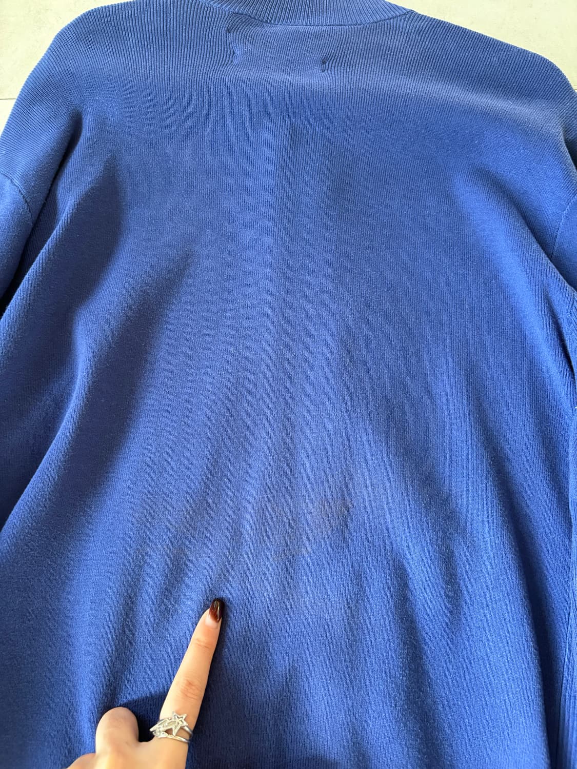 폴로 네이비 루즈핏 니트집업 상품이미지9