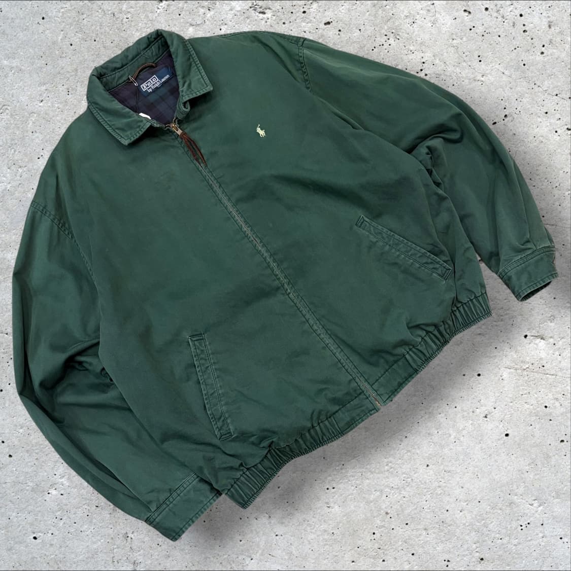 폴로 랄프로렌 바라쿠타 블루종 그린 점퍼 집업 자켓 D722 상품이미지1