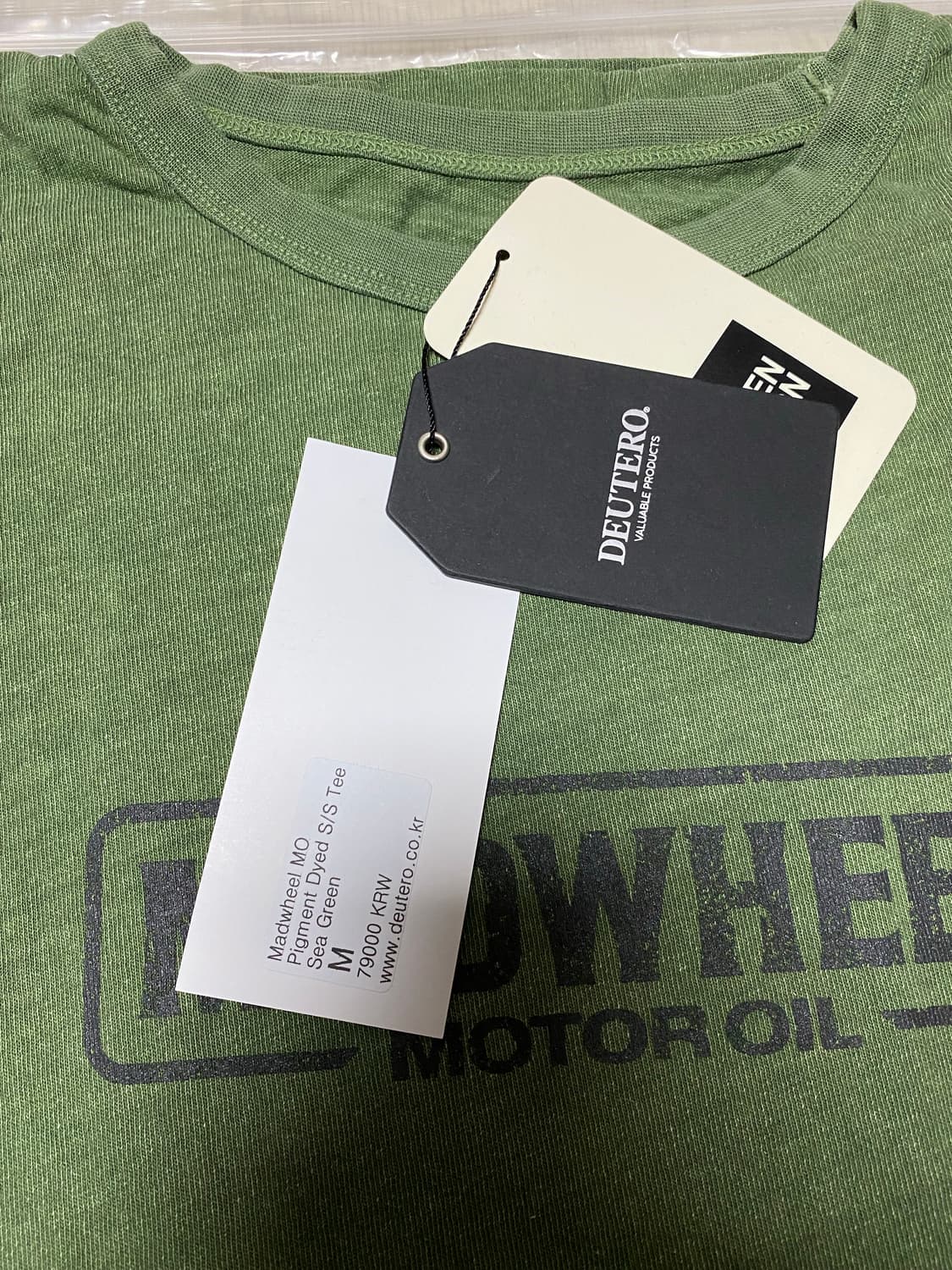 듀테로 Madwheel MO Pigment Dyed 반팔티셔츠 M 상품이미지2