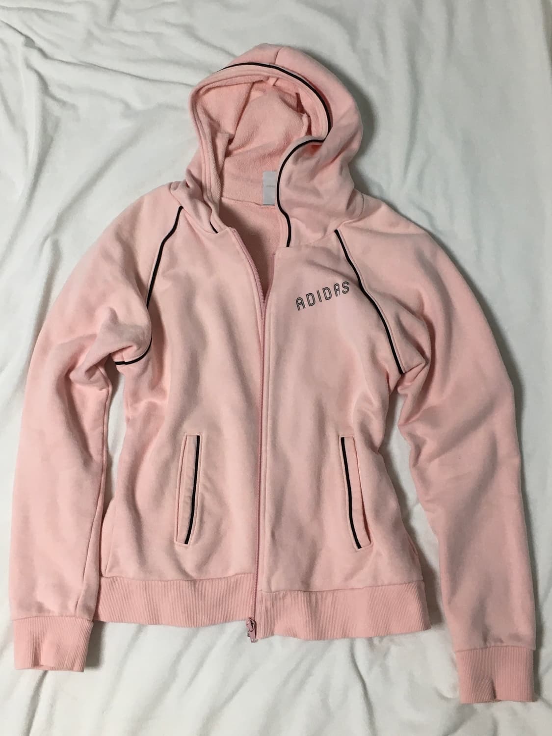 아디다스 딸기우유 연핑크 후드집업 상품이미지1