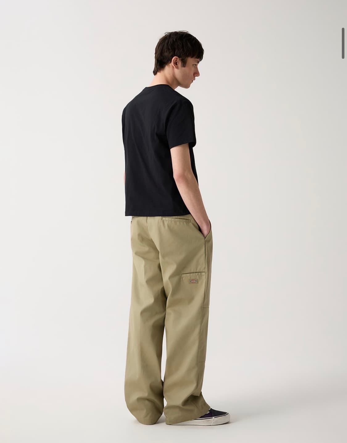 디키즈 더블니 루즈핏 워크팬츠 카키 상품이미지2