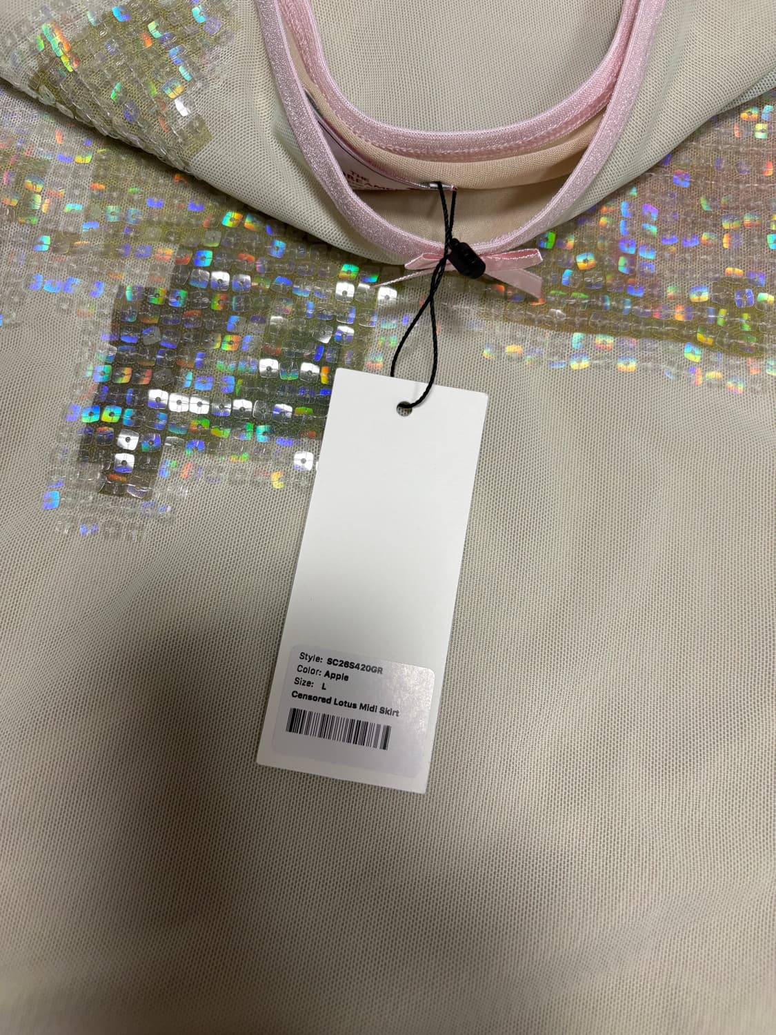 스컬프터 미디스커트 애플 L(새상품) 상품이미지4