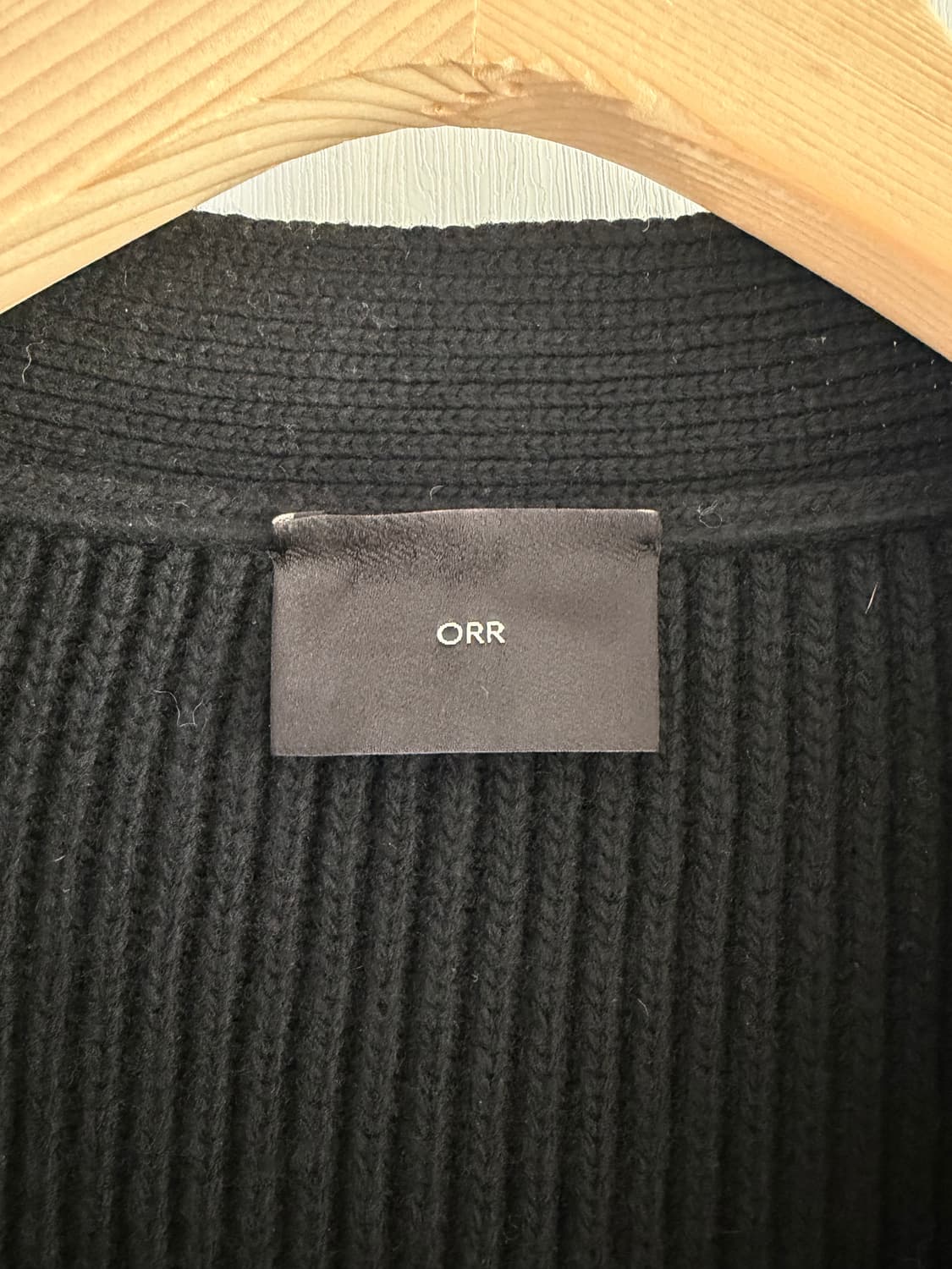 ORR 블랙 니트 가디건 상품이미지4