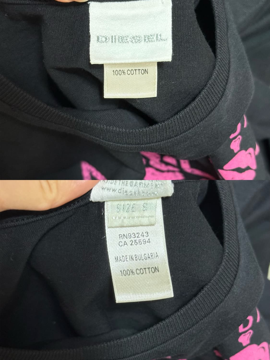 디젤 y2k 베이비 티셔츠 상품이미지3