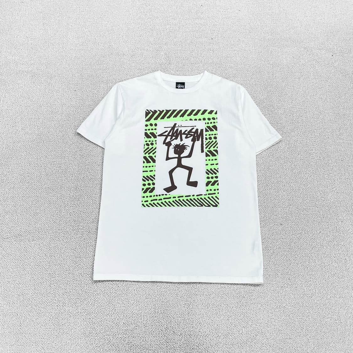스투시 Stussy 워리어 맨 반팔 티셔츠 화이트 상품이미지1
