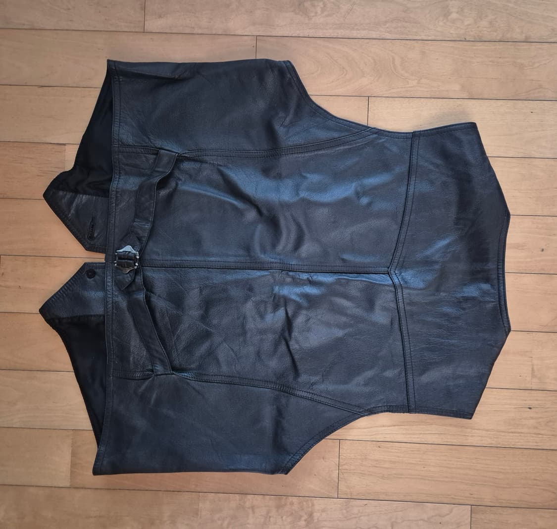 검정색 가죽 베스트 상품이미지2