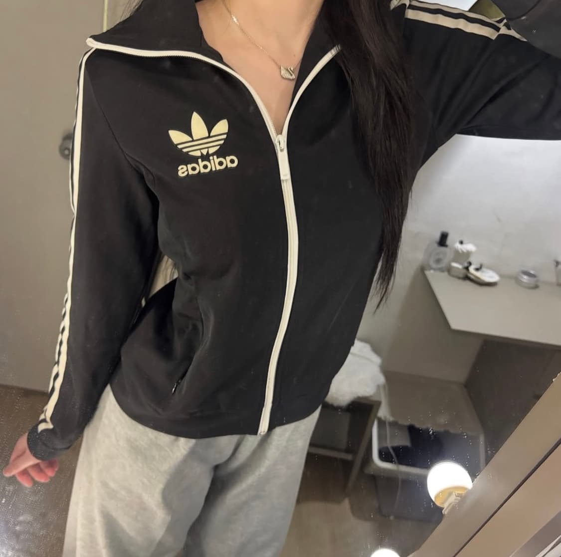 아디다스 빅 유로파 불꽃파이어버드 트랙탑 져지 블랙 🤍🖤 상품이미지2