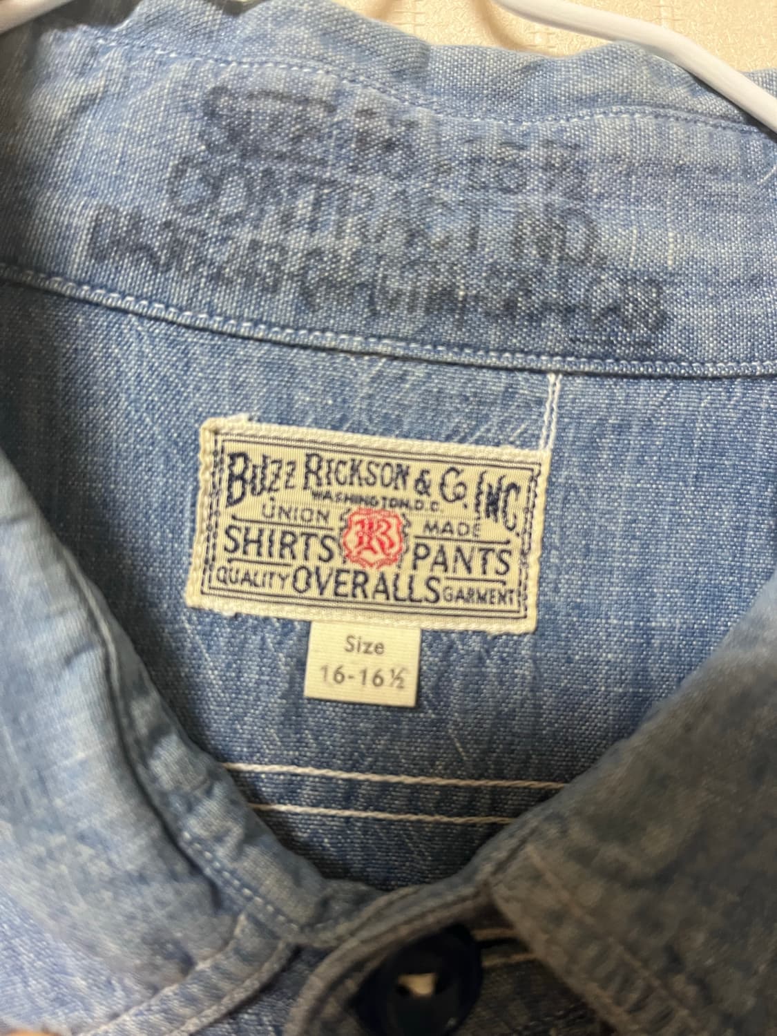 BUZZ RICKSON'S CUSTOM CHAMBRAY SHIRT 상품이미지4