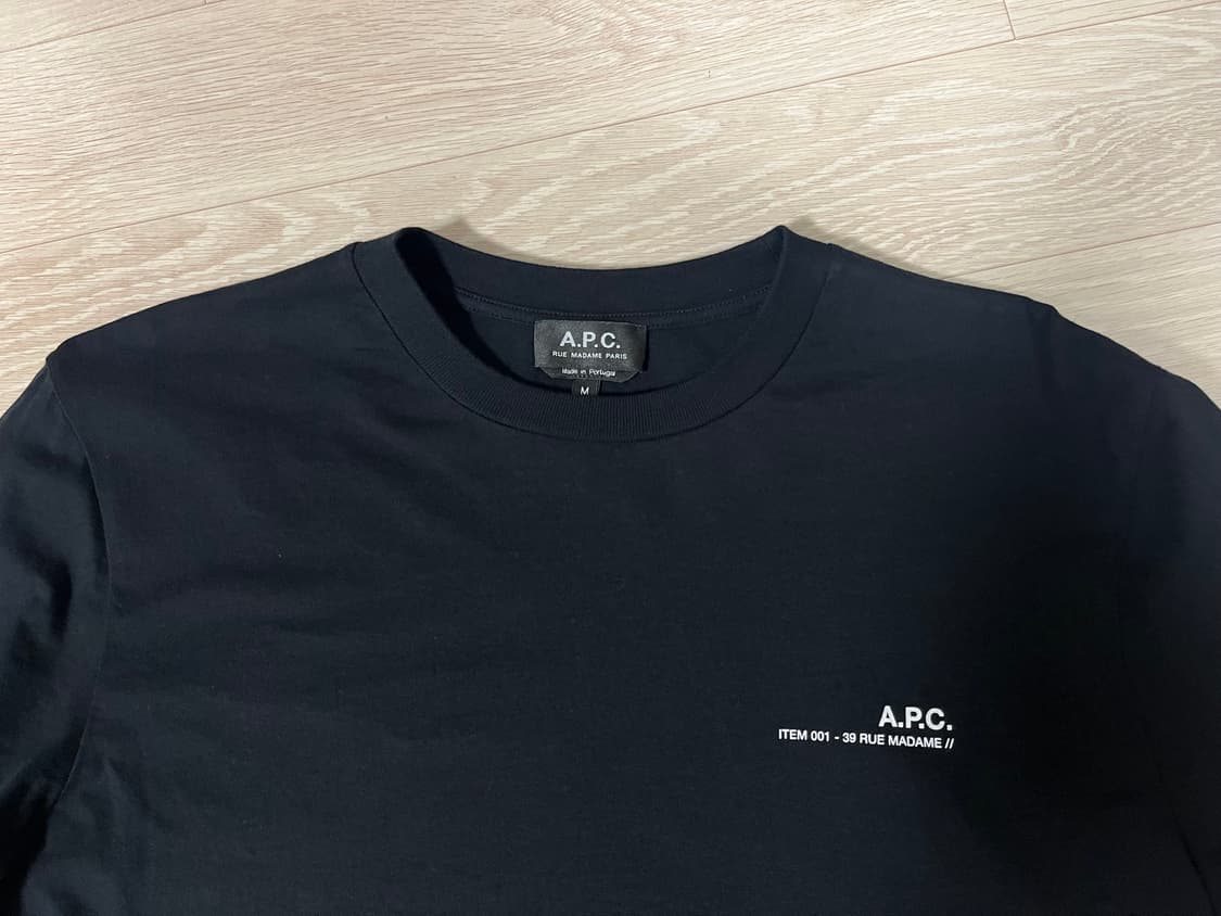 아페쎄 / 루마담 긴팔티셔츠 블랙 / M 상품이미지2