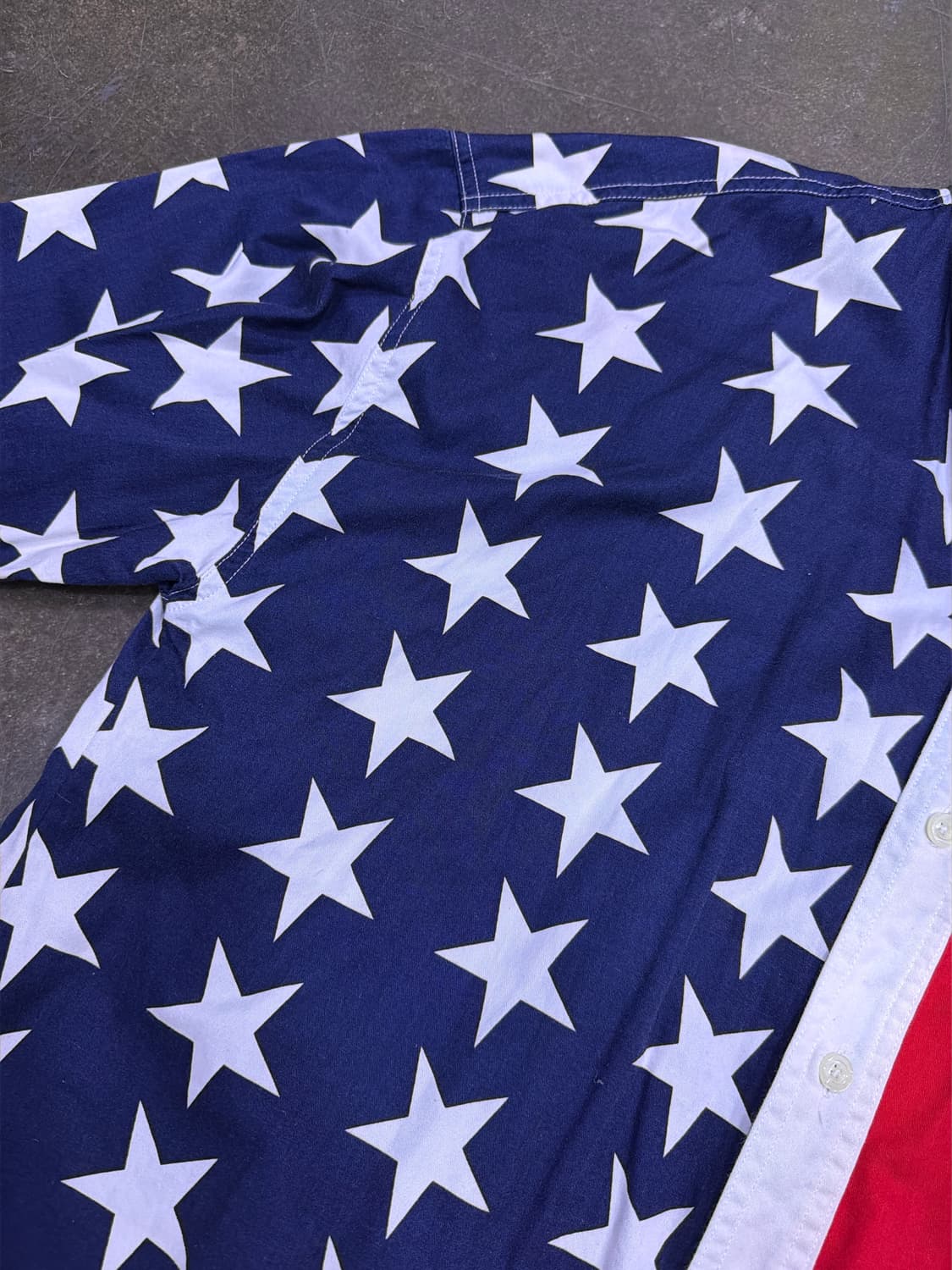썬리버 USA 성조기 원포켓 반팔 셔츠 L 상품이미지6