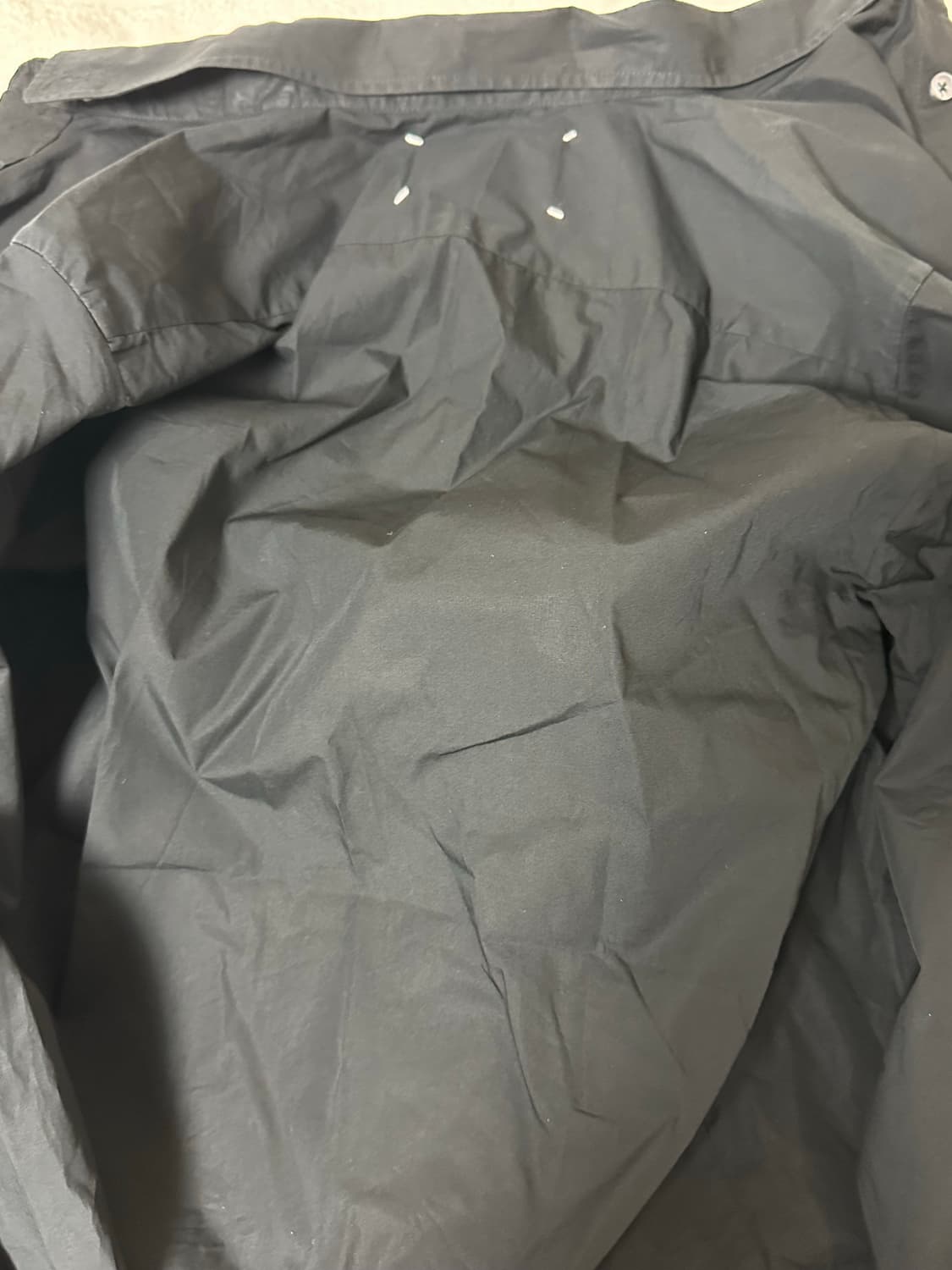 46)마르지엘라 백스티치 블랙 셔츠 상품이미지2