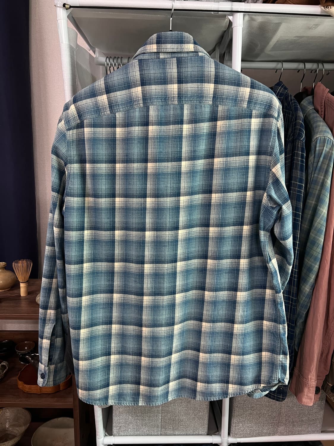 Rrl 체크 셔츠 L / 더블알엘 플란넬 워크 셔츠 상품이미지2