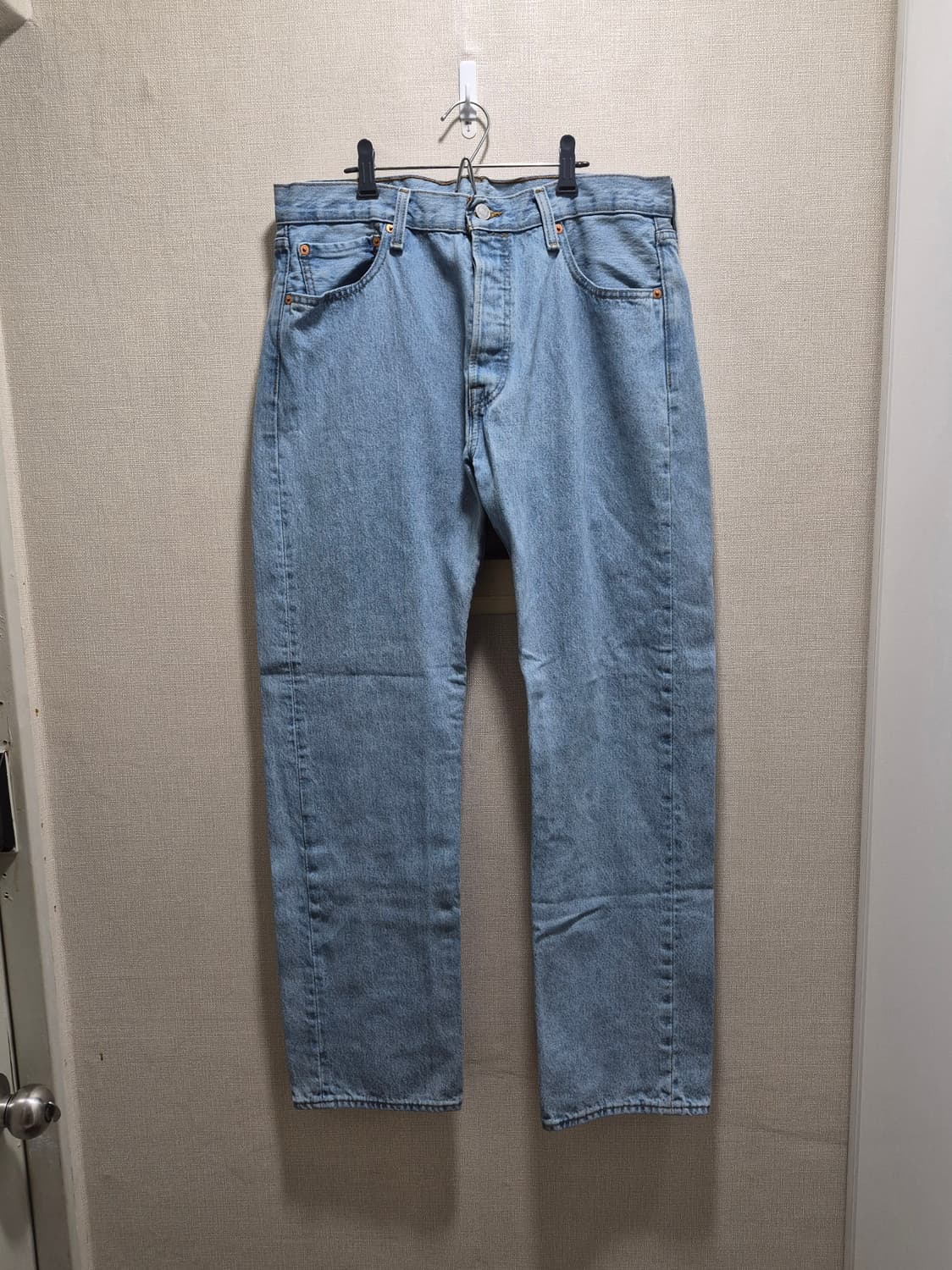 리바이스 501 W34 L32 연청 데님 상품이미지1