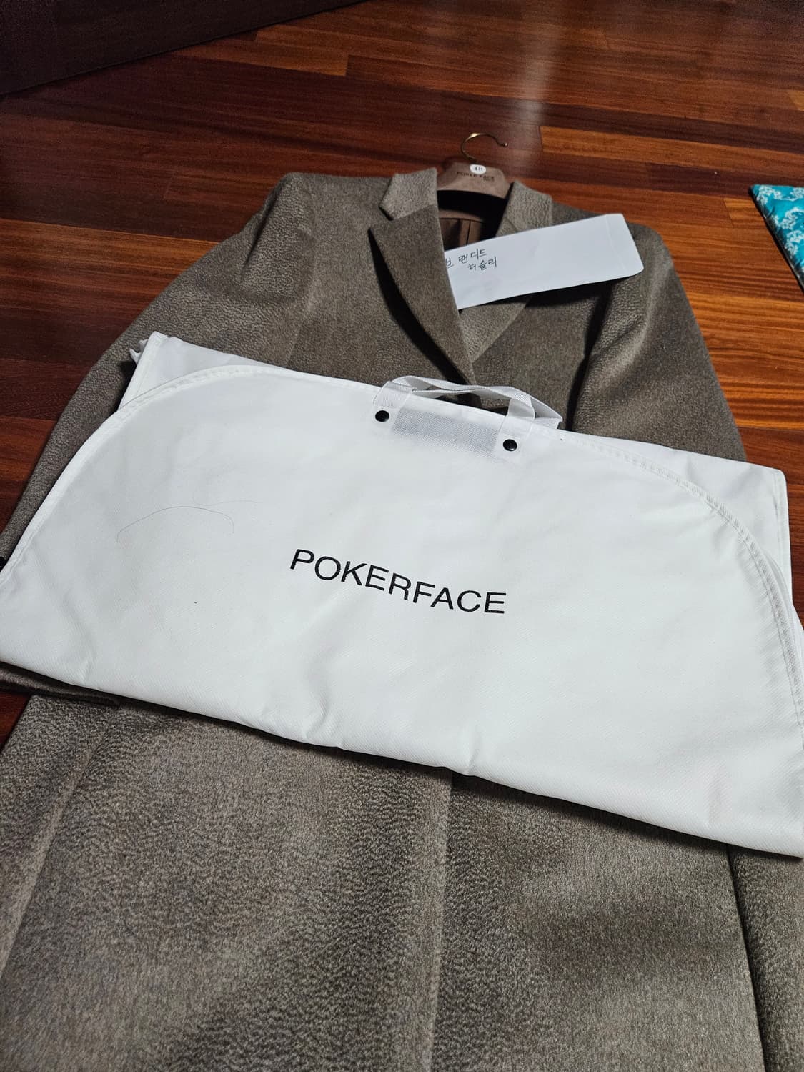 포커페이스 오트밀 싱글코트 48사이즈 캐시미어100% 닥터코트 상품이미지4