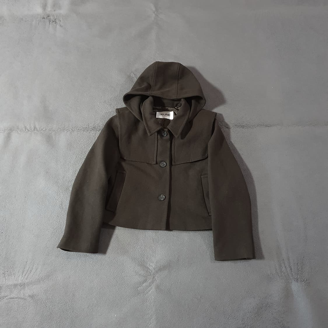 젠 JEUNE 케이프 후디 숏 자켓 M 상품이미지2