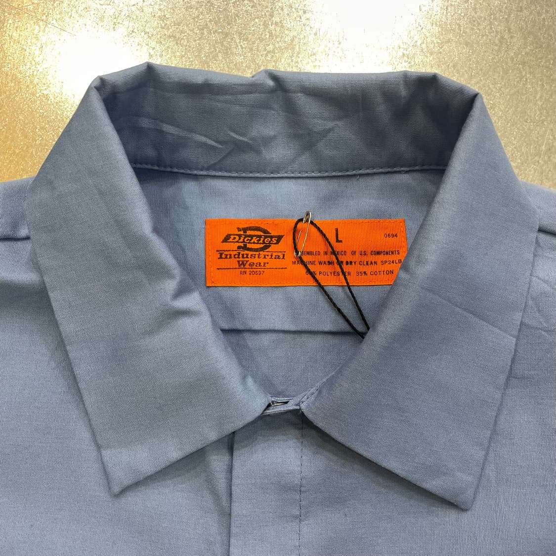 (L) Dickies 디키즈 반팔 워크 셔츠 패치 상품이미지10