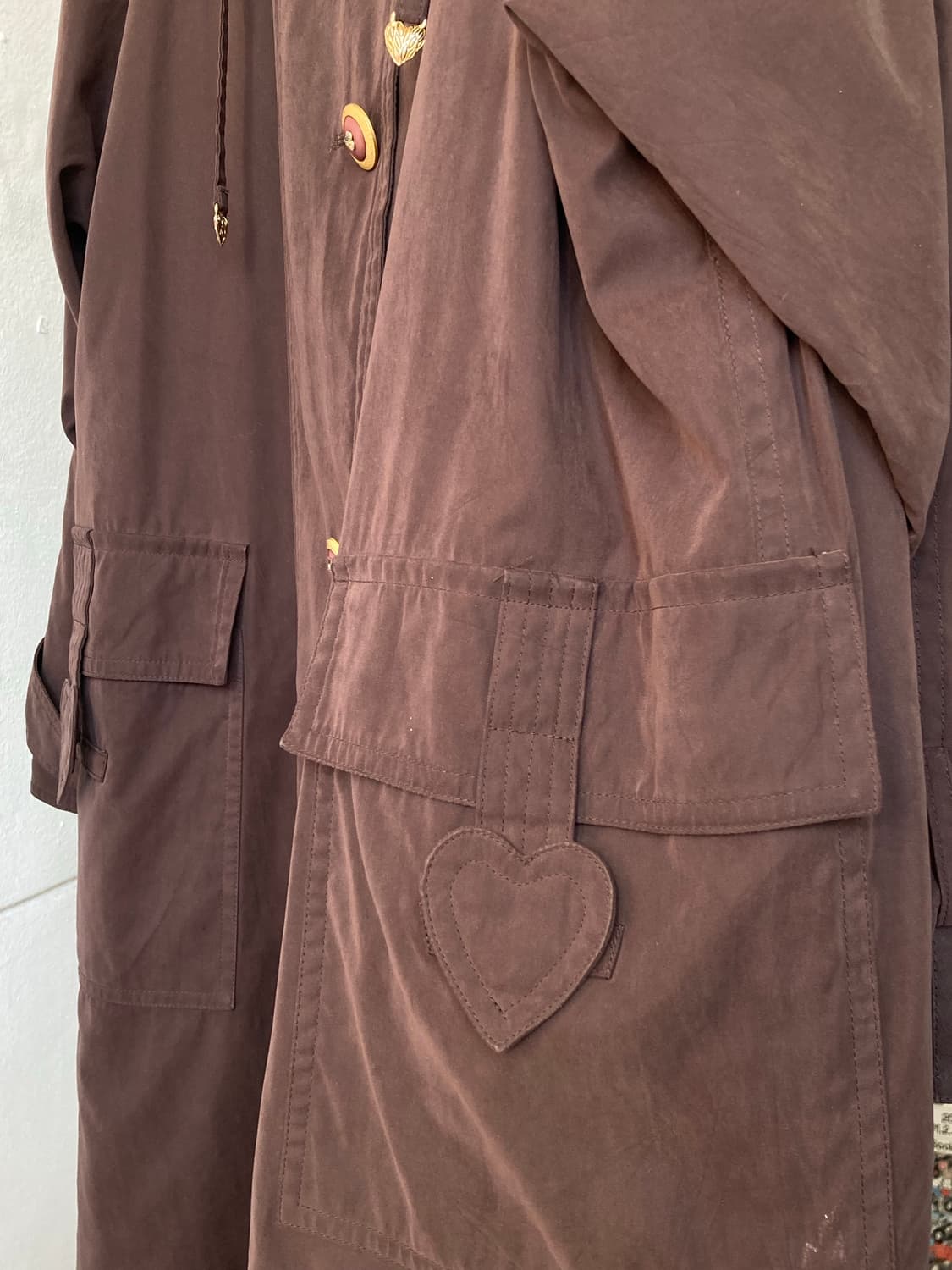 안감 탈부착 하트 디테일 야상 상품이미지3