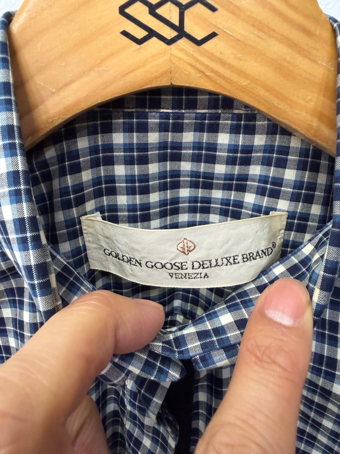 매장판정품) 골든구스 여성 체크 패턴 셔츠 남방 XXS 상품이미지6