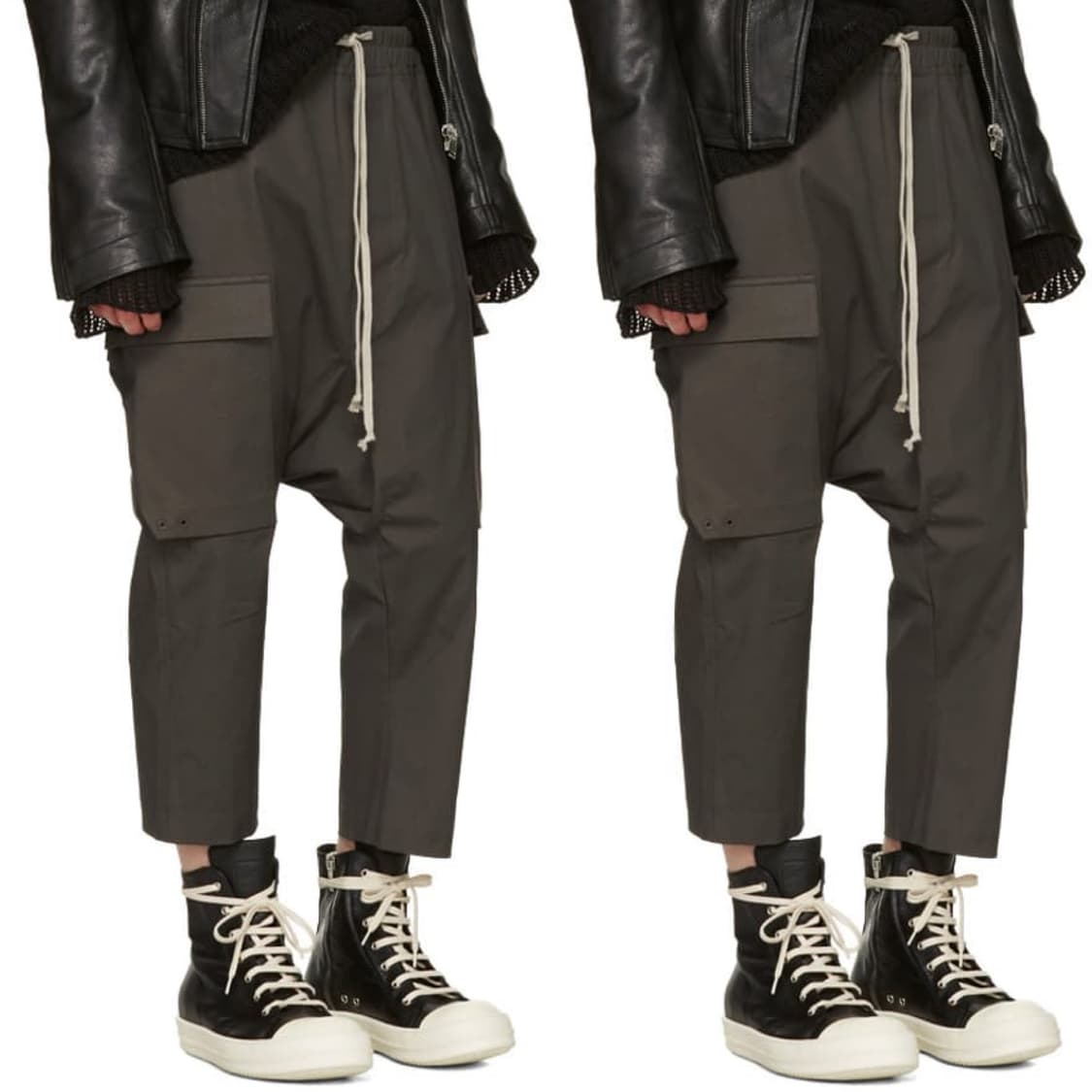 릭오웬스 17SS "WALRUS" 드로우스트링 크롭 카고 팬츠 EUCA 상품이미지8