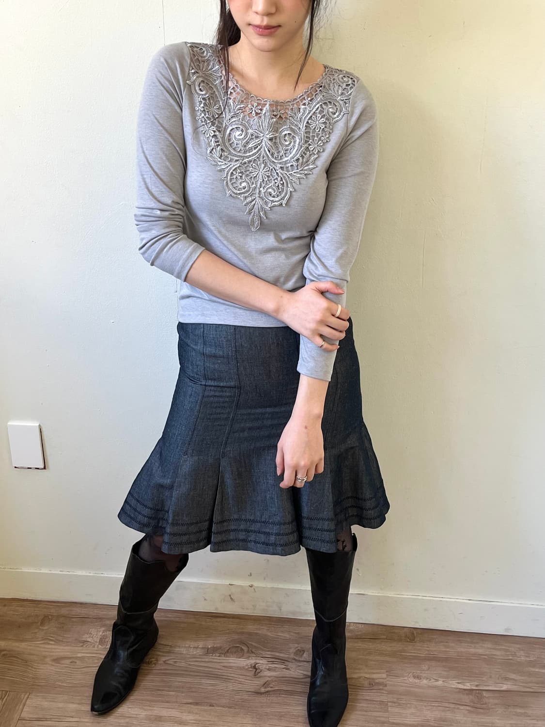 RELEASE 라이트 그레이 탑 상품이미지7