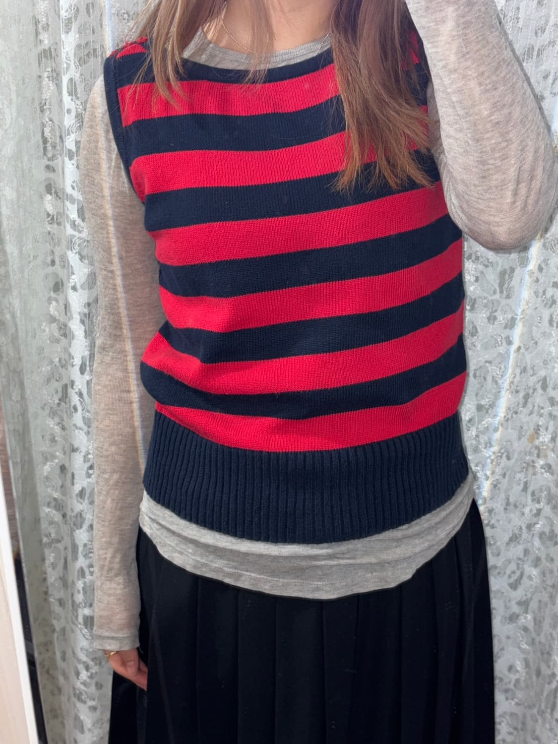 DOCKERS 레드블랙 스트라이프 니트 상품이미지4