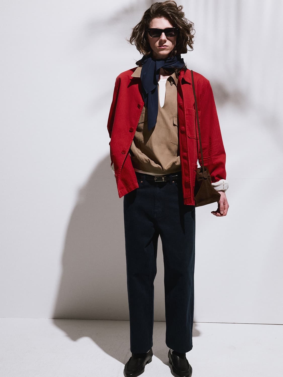 렉토 가먼트 다이드 워크 자켓 레드 상품이미지2