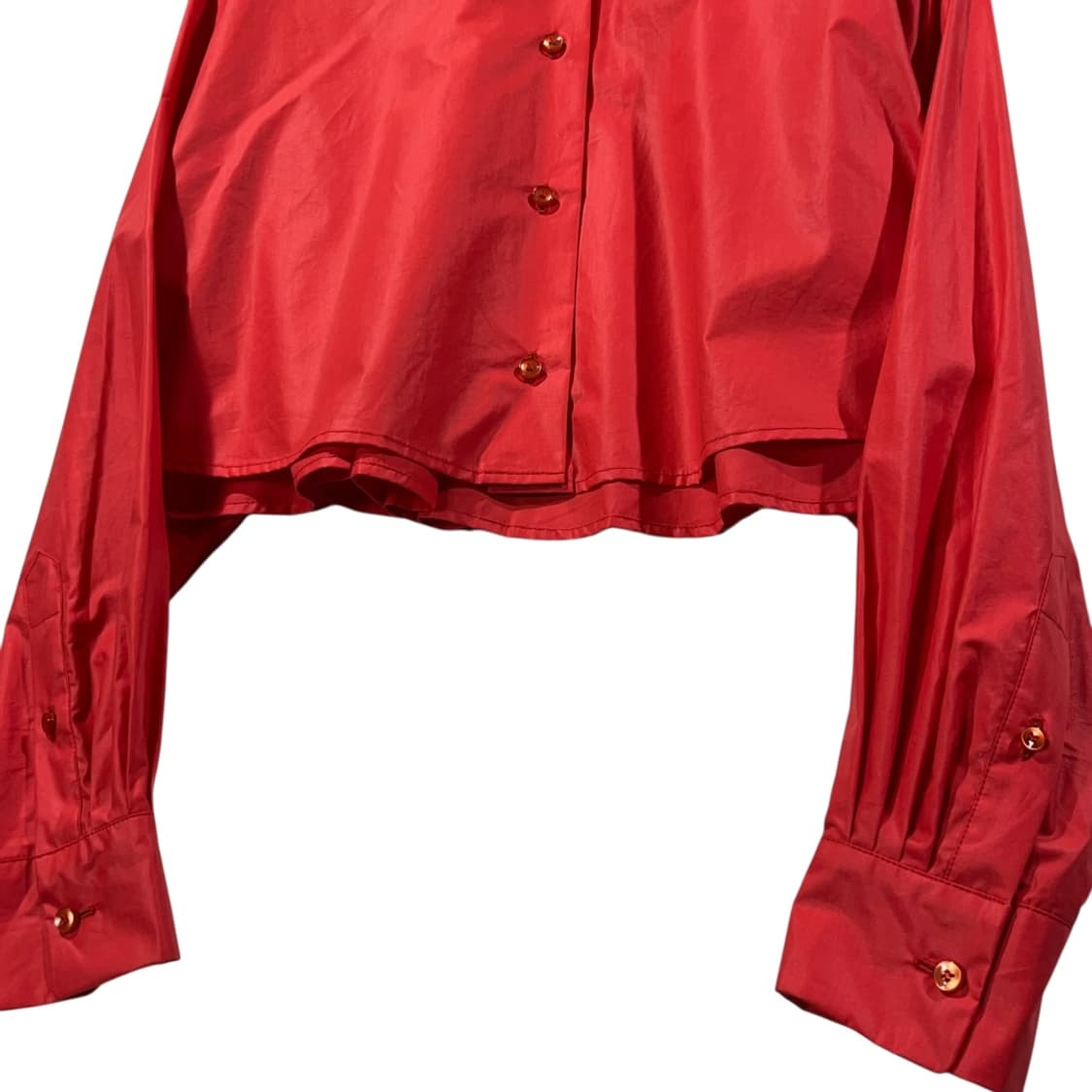 [KENZO] 겐조 14S 레드 크롭 블라우스 셔츠   상품이미지4