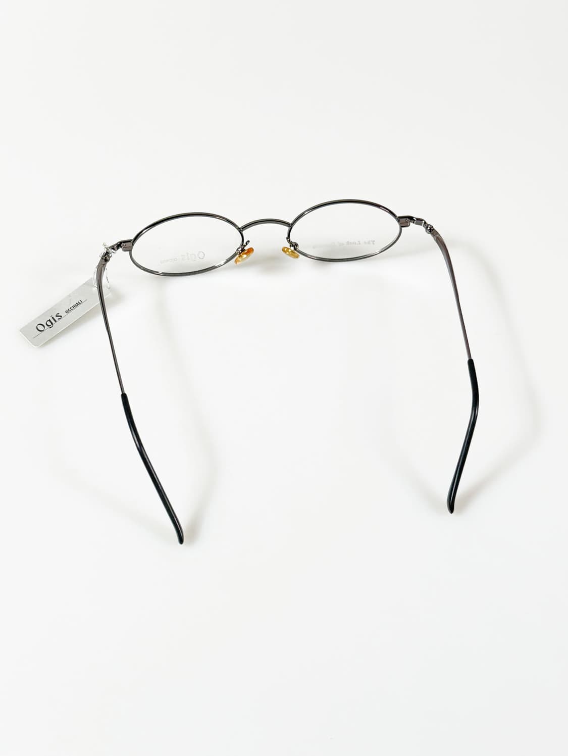 OGIS 건메탈 골드 슬림 오벌 투톤 메탈 프레임 빈티지 안경 상품이미지5