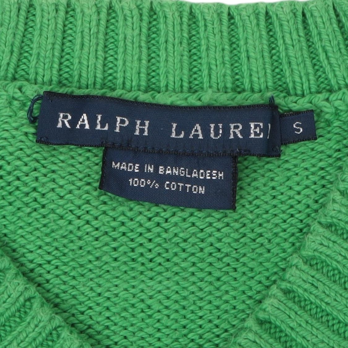 폴로 랄프로렌 그린 코튼 프레피 니트 상품이미지8
