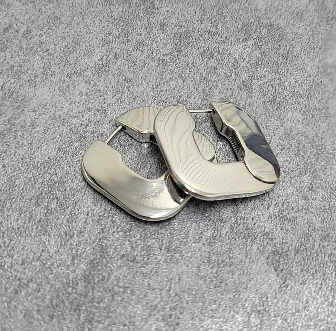 square metal earrings 상품이미지2