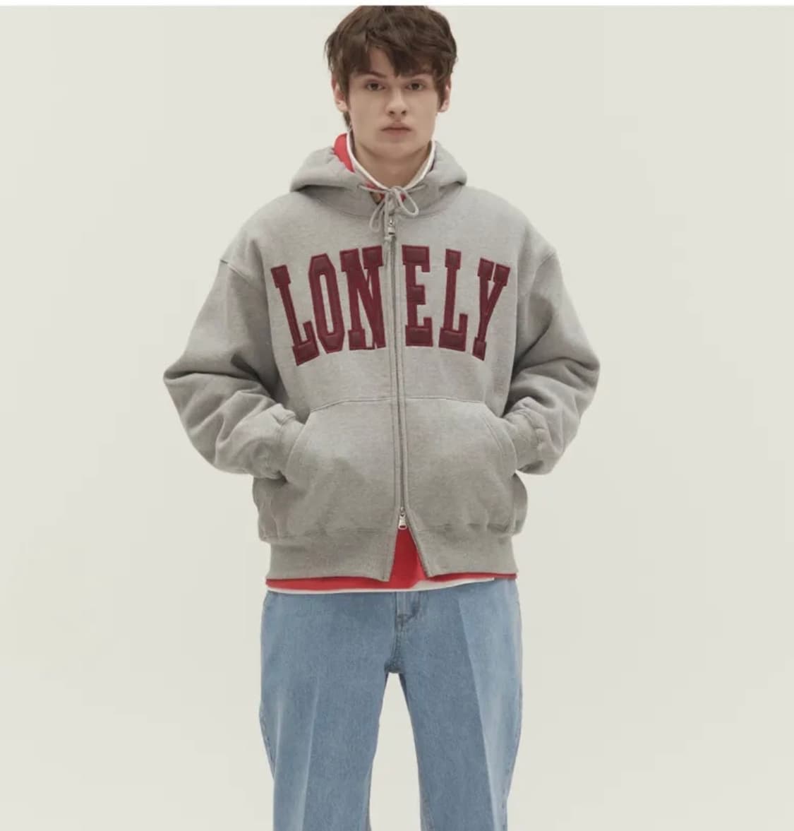 노앙 론리 러블리 후드집업 상품이미지1