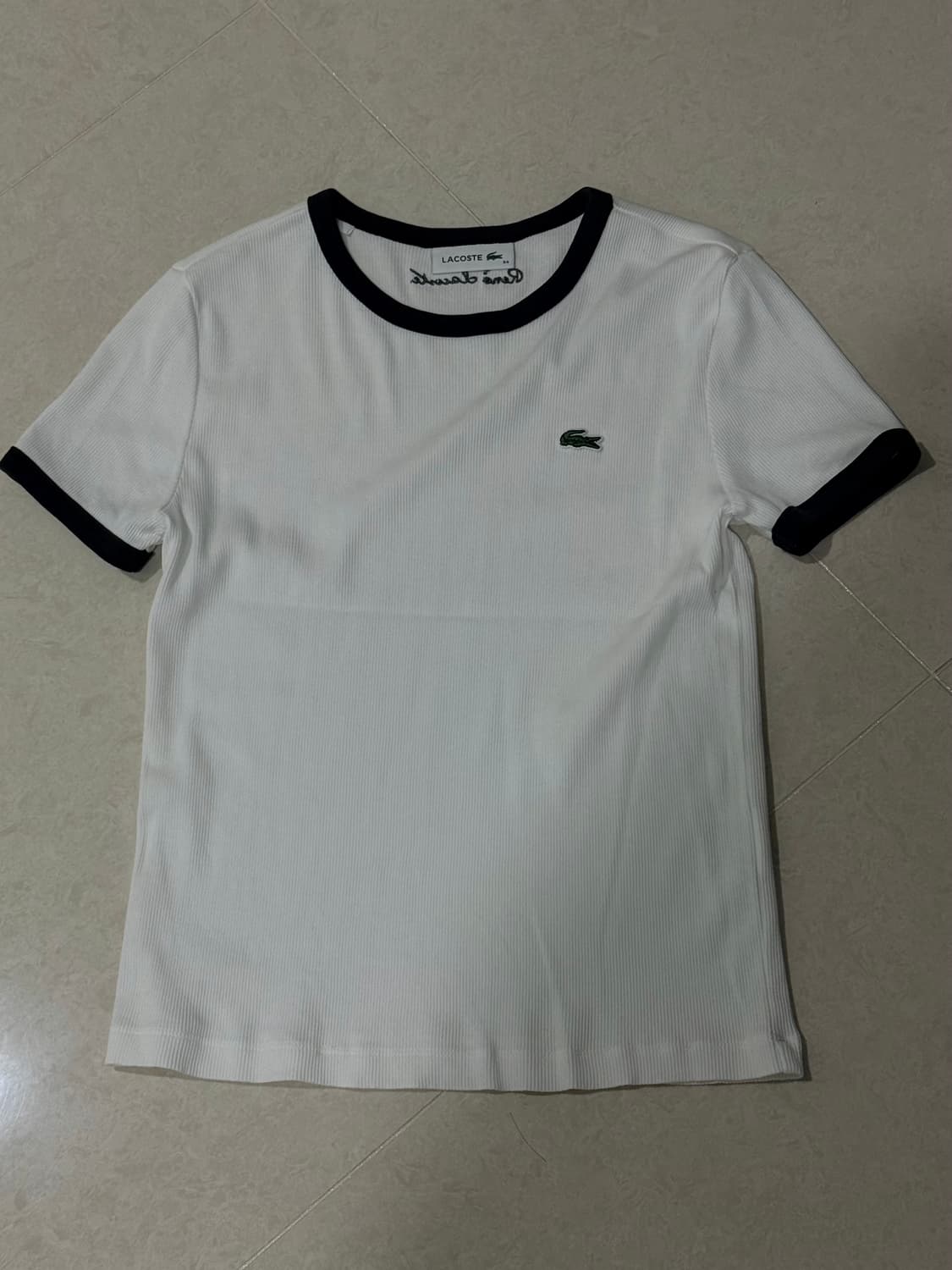 라코스테 슬림핏 배색 반팔 상품이미지1