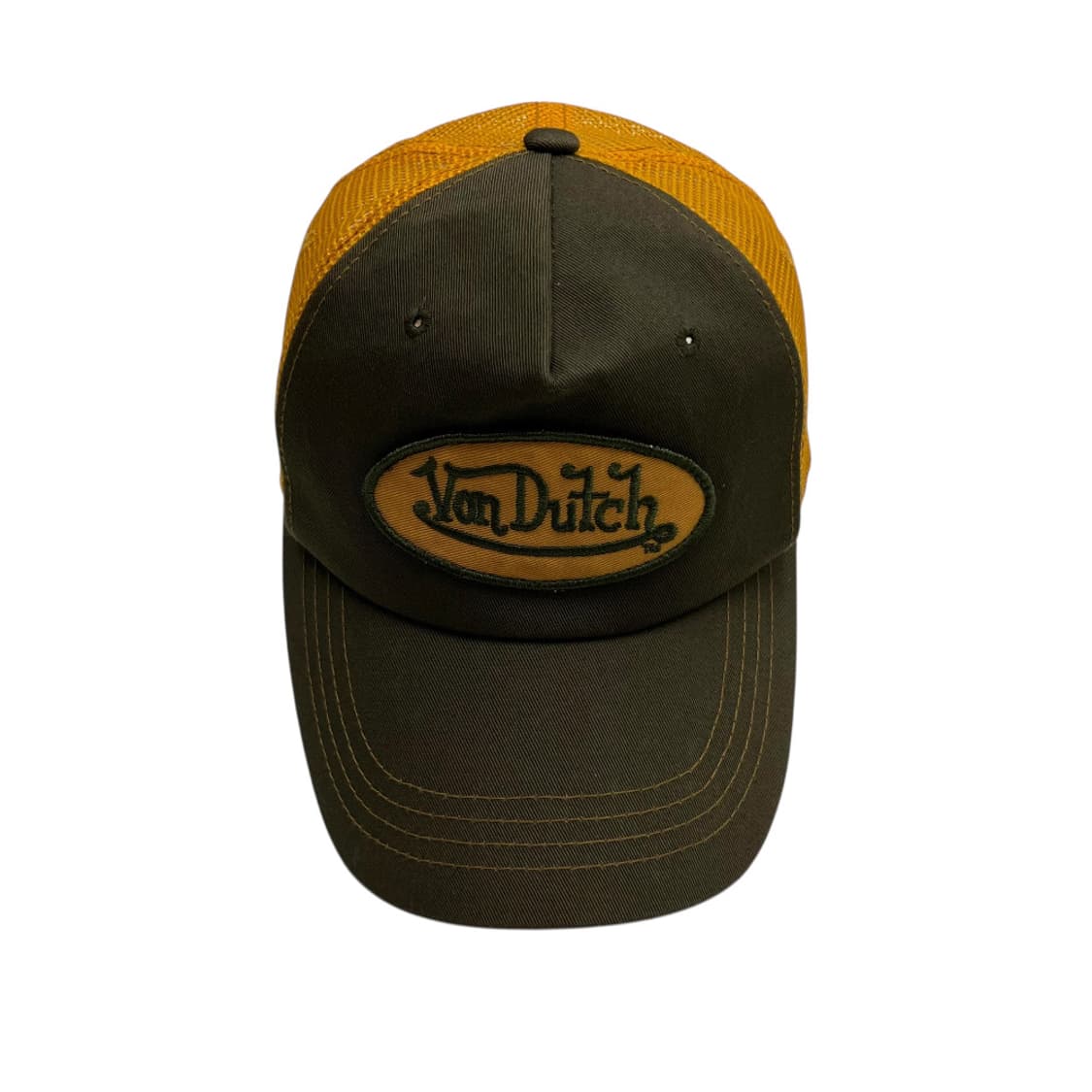 본더치 y2k 카키배색 메쉬캡 상품이미지4