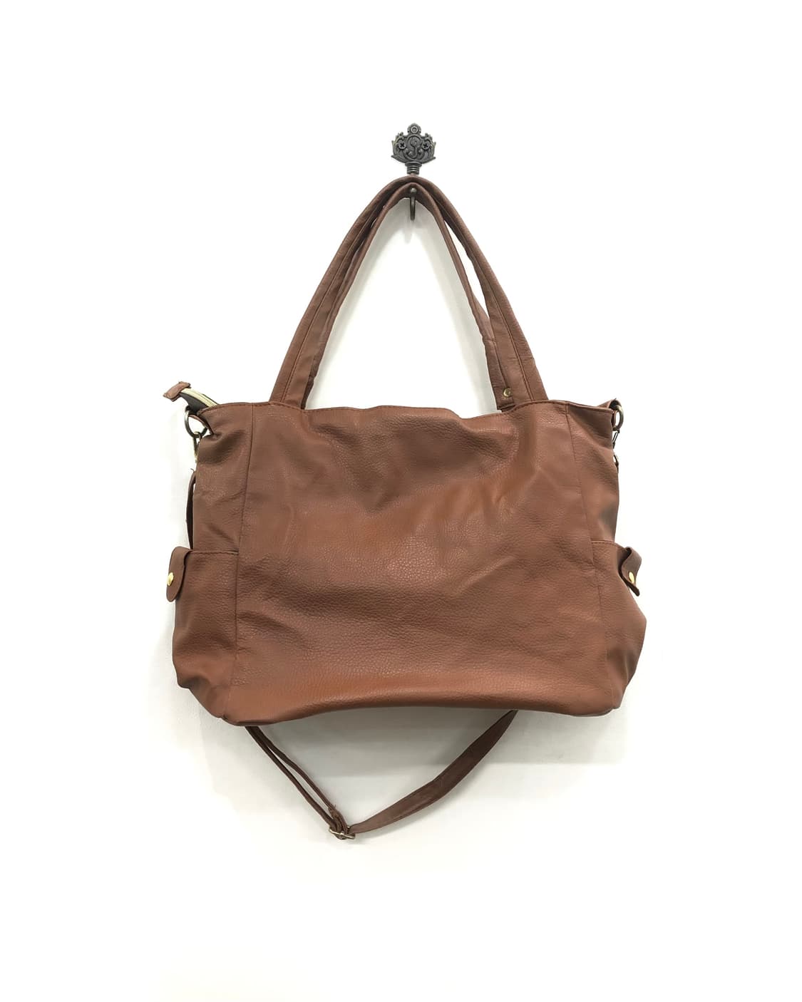 brick brown two way big shoulder bag 상품이미지4