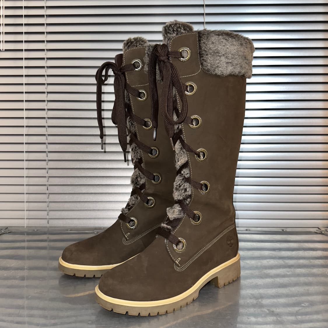 00s 레어 팀버랜드 롱 털 부츠 새상품 상품이미지2