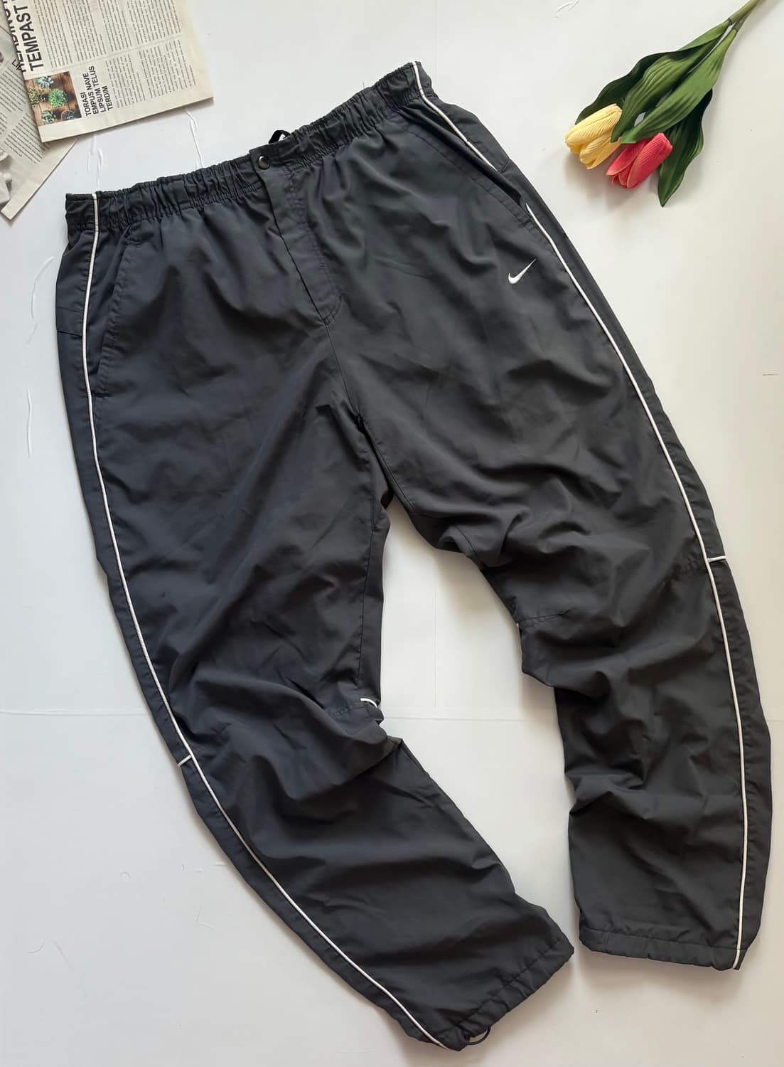 Nike 나이키 빈티지 그레이 트랙 팬츠 상품이미지1