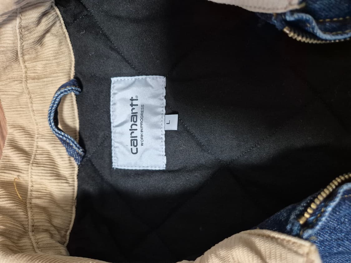 칼하트 OG 디트로이트 자켓 블루 더스티 해밀턴 브라운 상품이미지6